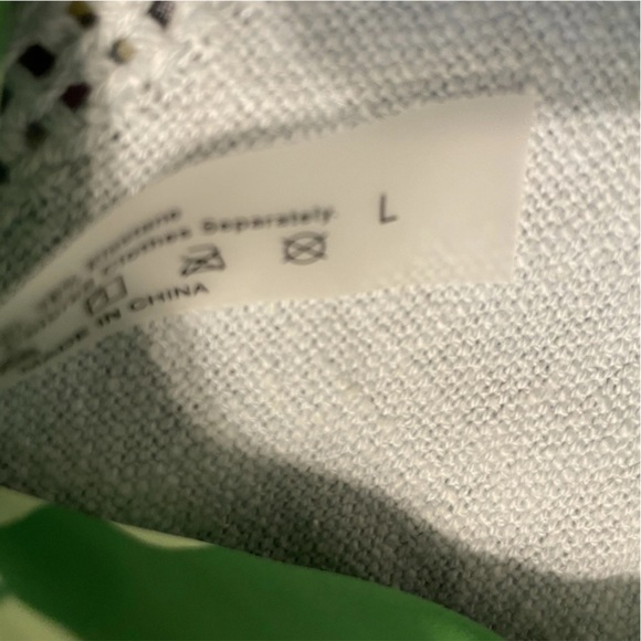 NEW SHEIN Green Floral Bikini Swimsuit BEACH 2 Pc Woman’s L Swim Y2K 90’s SURF - Picture 11 of 11